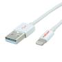 ROLINE Lightning to USB Cable for iPhone, iPod, iPad, white, 1m