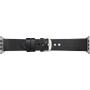 DBRAMANTE1928 DBRAMANTE BORNHOLM WATCH STRAP 44MM BLACK/SILVER ACCS