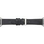 DBRAMANTE1928 Watch Strap Copenhagen 44mm. Black/Silver