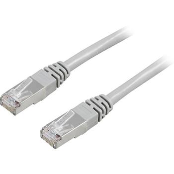 DELTACO F / UTP, Cat5e patch cable, 0.5m, gray (05-STP)