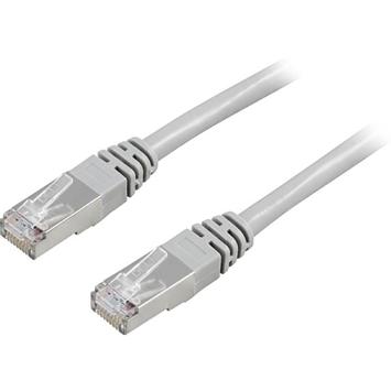 Deltaco F / UTP, Cat5e patch cable, 0.5m, gray (05-STP)