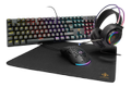 DELTACO Gaming RGB 4-i-1 Gaming Pakke - Mekanisk tastatur + Mus + Headset + Musemåtte (GAM-132)
