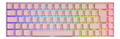 DELTACO PK95B 65% Mekanisk Tastatur - Trådløs/Kablet - Kailh Brown Switches - Front symbols - Pink