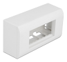 DELOCK Surface-mounted Housing for Easy 45 Modules 152 x 82 mm, white