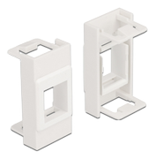 DELOCK Easy 45 Module Keystone Holder 22.5 x 45 mm, white