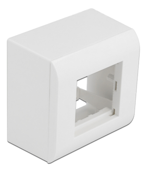 DELOCK Surface-mounted Housing for Easy 45 Modules 82 x 82 mm, white (81332)