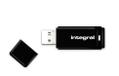 INTEGRAL USB 16GB Black, USB 2.0 with removable cap