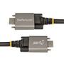 STARTECH StarTech.com 20" 50cm Side Screw Locking USB C Cable 10Gbps, USB 3.1/3.2 Gen 2 Type-C Cable, 100W (5A) Power Delivery Charging, DP Alt Mode, Dual Screw Lock, USB-C to C Cord, Charge/ Sync - Thunderbolt (USB31CCSLKV50CM)