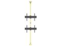 MULTIBRACKETS M Floor to Ceiling Mount Pro MBFC2U - Monteringssats (golv till takmontering) för 2 LCD-bildskärmar - aluminium,  stål - mässing - skärmstorlek: 40"-65" (7350073735730)