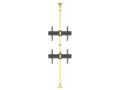 MULTIBRACKETS M Floor to Ceiling Mount Pro MBFC2U - Monteringssats (golv till takmontering) för 2 LCD-bildskärmar - aluminium,  stål - mässing - skärmstorlek: 40"-65" (7350073735730)