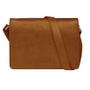 DBRAMANTE1928 Leather messenger bag Marselisborg up to 14'' - Golden tan