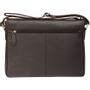 DBRAMANTE1928 Leather messenger bag Marselisborg up to 14'' - Hunter dark (BG16HD000529)