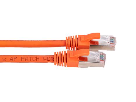 METO Patch S/FTP Cat6a oransje 0.3m AWG 26/7 , LSZH (APC-003MB-OR)