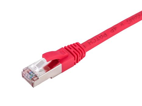 LinkIT Patch S/FTP Cat6a rød 0.3m AWG 26/7 , LSZH (APC-003MB-RD)