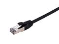 LinkIT Patch S/FTP Cat6 svart 0.5m AWG 27/7 | LSZH (STP-6SHF-005)