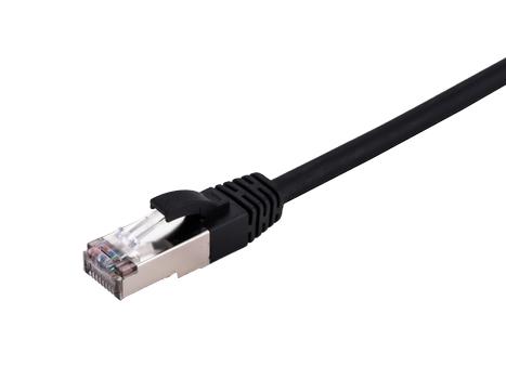 LinkIT Patch S/FTP Cat6 svart 0.5m AWG 27/7 | LSZH (STP-6SHF-005)