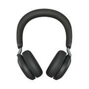 JABRA a Evolve2 75 - Headset - on-ear - Bluetooth - wireless - active noise cancelling - USB-A - noise isolating - black - with charging stand - Optimised for UC