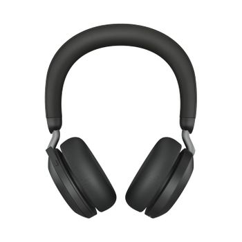 JABRA a Evolve2 75 - Headset - on-ear - Bluetooth - wireless - active noise cancelling - USB-A - noise isolating - black - with charging stand - Optimised for UC (27599-989-989)