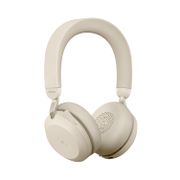 JABRA a Evolve2 75 - Headset - on-ear - Bluetooth - wireless - active noise cancelling - USB-A - noise isolating - beige - Certified for Microsoft Teams