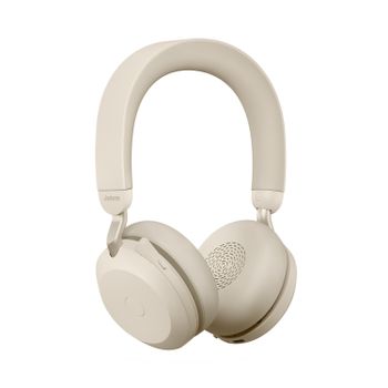 JABRA a Evolve2 75 - Headset - on-ear - Bluetooth - wireless - active noise cancelling - USB-A - noise isolating - beige - Optimised for UC (27599-989-998)
