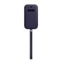 APPLE Skyddshölje för mobiltelefon - med MagSafe - läder - djupviolett - för iPhone 12 mini