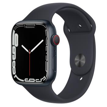 APPLE WATCH SERIES 7 CELL 45MM MIDN ALU W MIDNIGHT SPORT BAND CONS (MKJP3FD/A)