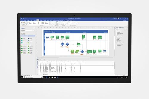 MICROSOFT MS Visio Standard 2021 Win English P8 1 License Medialess (EN) (D86-05954)