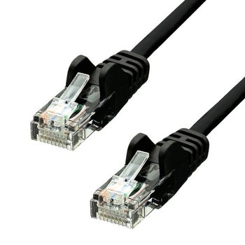ProXtend CAT5e U/UTP CCA PVC Ethernet Cable Black 30cm (V-5UTP-003B)