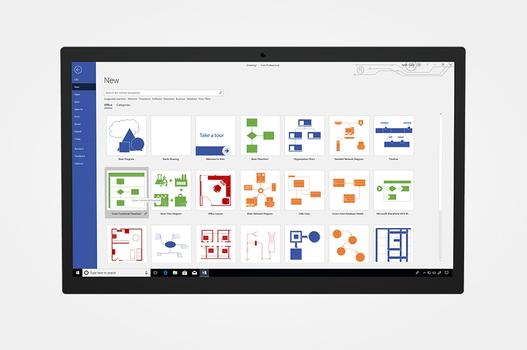 MICROSOFT MS Visio Professional 2021 Win English P8 1 License Medialess (EN) (D87-07619)