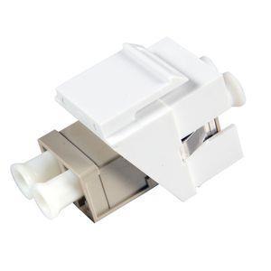 LinkIT Keystone plastramme for fiberadap Hvit, for LC Duplex adapter (37501WS.1)