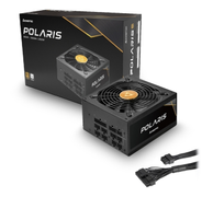 CHIEFTEC Polaris 1250W 80Plus Gold Half-bridge LLC converter with DC-to-DC full modular cable 65cm 6x8PIN PCIe 14cm silent fan
