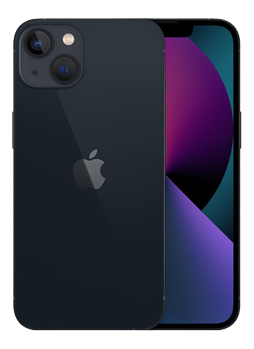 APPLE iPhone 13 - 5G smartphone - dual-SIM / Internal Memory 512 GB - OLED-skärm - 6.1" - 2532 x 1170 pixlar - 2 bakre kameror 12 MP, 12 MP - front camera 12 MP - midnatt (MLQC3QN/A)