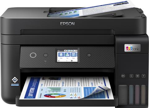 EPSON EcoTank ET-4850 Inkjet Printers Consumer/ Multi-fuction/ Ink tank system A4 (21.0x29.7 cm) 4 Ink Cartridges KCYM Print Scan Copy Fax Yes (A4 plain paper) 4 800 x 1 200 DPI IN (C11CJ60402)