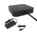 I-TEC USB-C HDMI DP DOCK PD100W 2X LCD DOCK + CHARGER-C112W ACCS