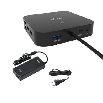 I-TEC USB-C HDMI DP DOCK PD100W 2X LCD DOCK + CHARGER-C112W ACCS (C31HDMIDPDOCKPD100)
