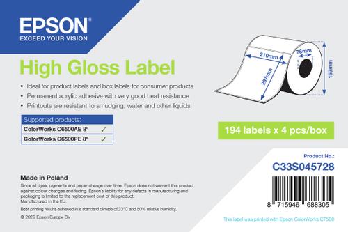 EPSON Printer Label White  (C33S045728)