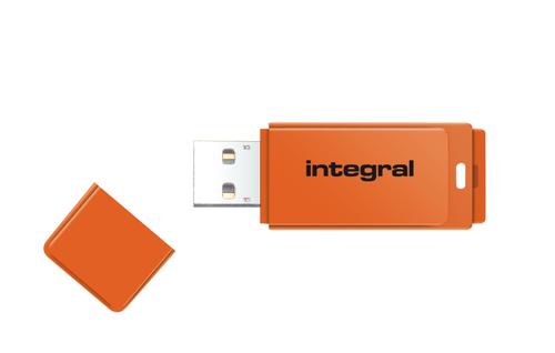 INTEGRAL 8Gb Usb2.0 Drive Neon Orange (INFD8GBNEONOR)