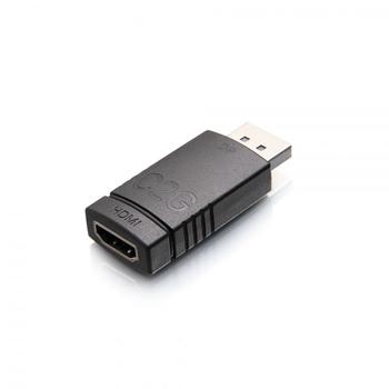 C2G G DisplayPort to HDMI Adapter Converter - 4K 30Hz - Adapter - DisplayPort male soldered to HDMI female soldered - black - 4K support, molded (84285)
