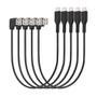 KENSINGTON n Charge & Sync USB-C Cable (5-pack) - USB cable - USB (M) angled to 24 pin USB-C (M) straight - USB 2.0 - 20 V - 3 A - 32.7 cm - black (pack of 5) (K65610WW)