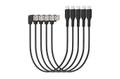 KENSINGTON n Charge & Sync USB-C Cable (5-pack) - USB cable - USB (M) angled to 24 pin USB-C (M) straight - USB 2.0 - 20 V - 3 A - 32.7 cm - black (pack of 5) (K65610WW)