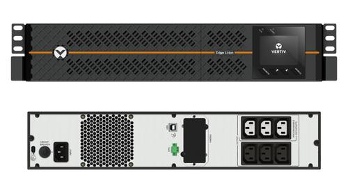 Vertiv Vertiv EDGE 1ph UPS, Li-Ion, 1.5 kVA, input IEC60320 C14 inlet, 2U, output - 230V, output socket gro (EDGELI-1500IRT2U)