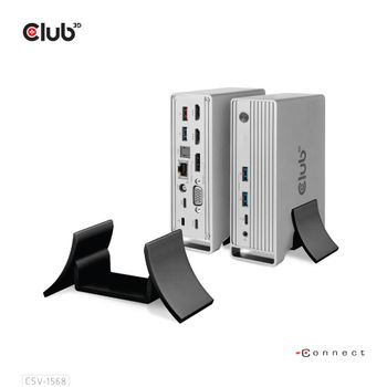 CLUB 3D USB C Gen 2 triple display DP ALT mode with smart PD charging dock with 120W PS (CSV-1568)