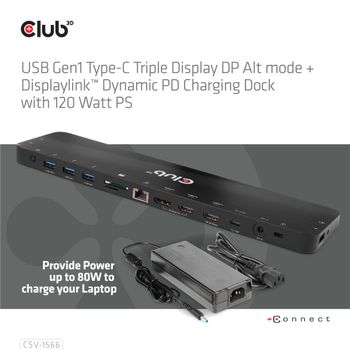 CLUB 3D Usb Gen1 Type-C Triple (CSV-1566)