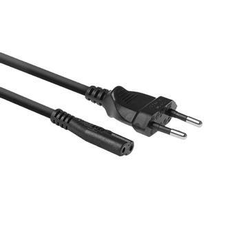 ACT Netsnoer Euro male - C7 female zwart 1,5 m (AC3300)
