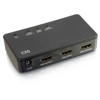C2G G 2-Port HDMI Splitter 4K30 - Video/ audio splitter - 2 x HDMI - desktop (82057)