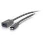 C2G 1ft USB C M/F Cable Extension 10G 3A (88657)