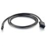 C2G 3ft USB C M/F Cable Extension 10G 3A (88658)