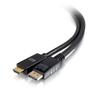 C2G G 3ft DisplayPort Male to HDMI Male Passive Adapter Cable - 4K 30Hz - Adapter - DisplayPort male to HDMI male - 90 cm - black - passive, 4K support (84432)
