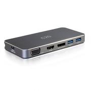 C2G G - Docking station - USB-C - VGA, HDMI, DP