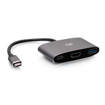 C2G G USB C Docking Station with 4K HDMI, USB, and USB C - Power Delivery up to 100W - Docking station - USB-C / Thunderbolt 3 - HDMI (C2G54460)